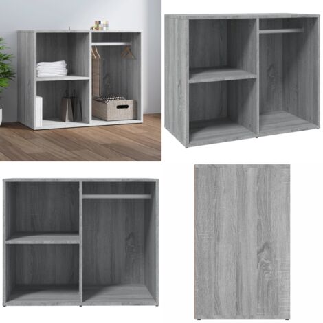 vidaXL Armoire de dressing noir 80x40x65 cm bois d'ingénierie