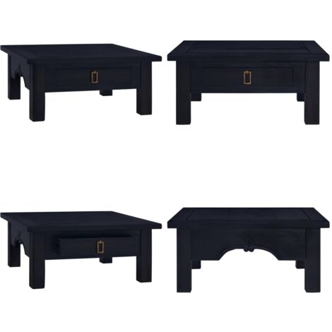 Table Basse D'acajou Style Antique Palazzo INT, Bois Massif, Ovale 115x45 Cm