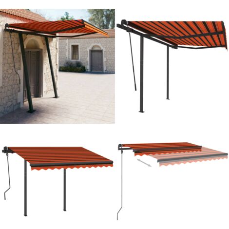 Auvent de rechange pour toile de parasol ronde imperméable et anti-UV
