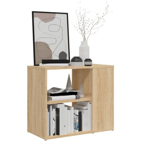 Armoire latérale Chêne sonoma 60x30x50 cm Bois d’ingénierie - Meuble De Salon - Buffet - Meuble Rangement - Commode - Armoire Laterale - Home & Living