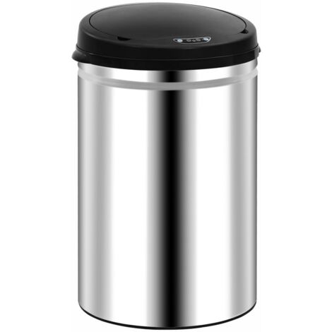 Poubelle Automatique à Capteur De Mouvement HOMCOM 42 Litres - Noire - Moderne