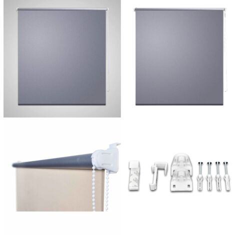 Store enrouleur occultant 160 x 175 cm gris - Store Occultant - Rideau Roulant - Obscurcisseur - Isolation Thermique - Chaîne Réglable - Home & Living