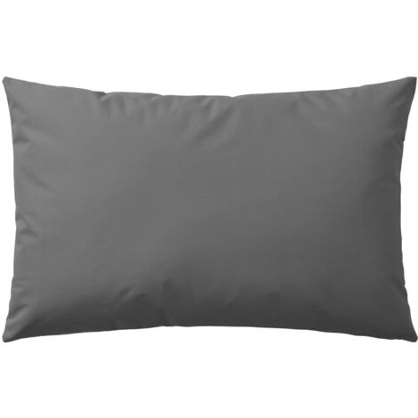 Oreiller d'extérieur lot de 4 45 x 45 cm Gris | Leroy Merlin