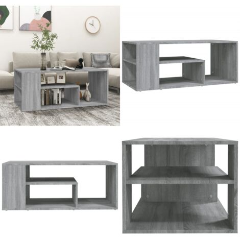 PROMOTION Bureau,Buffet salle à manger,Commode Salon - avec rangement Gris Sonoma - Bois d'ingénierie 52835 - BestMeuble - Maison
