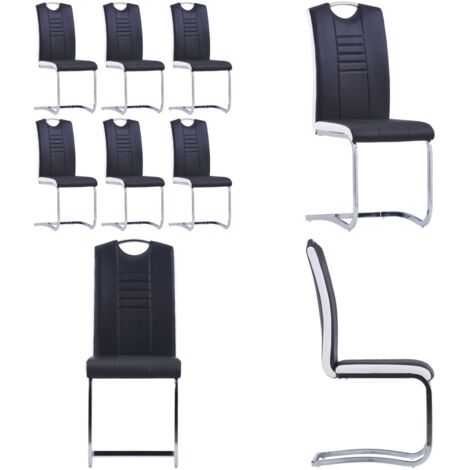 Lot De 4 Chaises Porte-à-faux Modernes, Tissu Rembourré, Ergonomiques