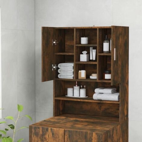 Meuble pour machine à laver Chêne fumé 70,5x25,5x90 cm - meuble de machine à laver -  meubles de machine à laver - Home & Living