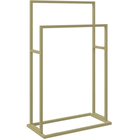 Porte-serviettes sur pied Doré 48x24x78,5 cm Fer - porte-serviettes -  porte-serviettes - Home & Living