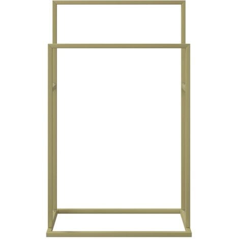 Porte-serviettes sur pied Doré 48x24x78,5 cm Fer - porte-serviettes -  porte-serviettes - Home & Living