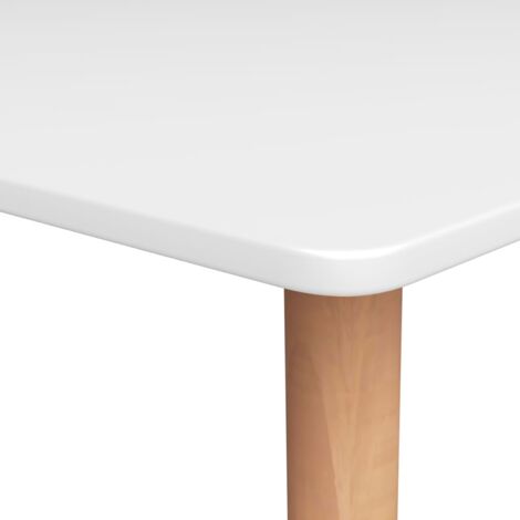 Table de bar Blanc 120x60x105 cm - Table De Bar - Table Haute - Table Bistrot - Meuble Design - Table Blanche - Home & Living