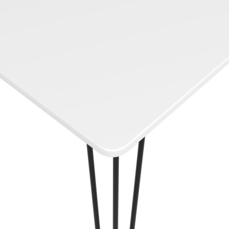 Table de bar Blanc 120x60x105 cm - Table De Bar - Table Haute - Table Bistrot - Meuble Design - Table Blanche - Home & Living