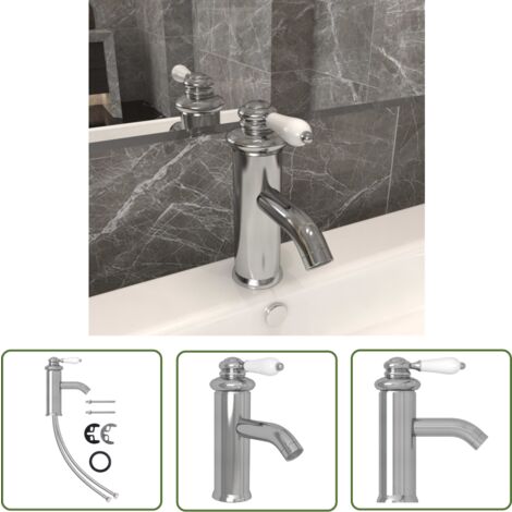 Robinet Cascade Touch On Argenté WIYETY – Mitigeur Monocommande Salle De Bain Avec Douchette 60 Cm, Design Luxe Et Robuste