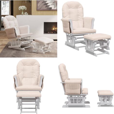 Fauteuil à Bascule - Chaise Longue Avec Repose-pieds, Avec Sac De