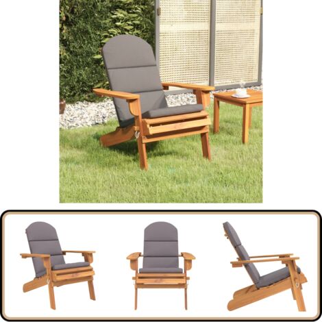 Chaise De Jardin Adirondack 2 Places En Bois De Sapin Massif VidaXL - Siège Patio, Terrasse, Extérieur - Marron, Dimensions 119,5x85,5x89,5 Cm - 2