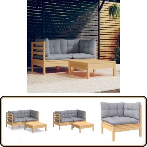3 Pcs Salon De Jardin | Mobilier De Jardin | Salon D'extérieur Avec