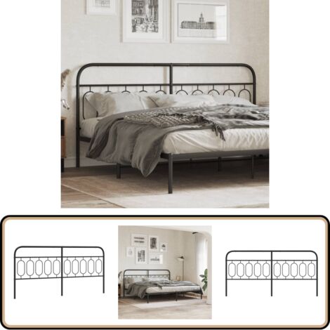 Tête de lit métal noir 150cm | Leroy Merlin
