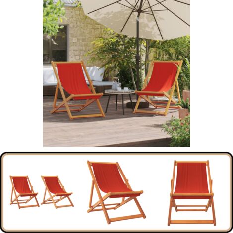 Tabouret De Camping Vintage - Métal Et Toile - Rouge - France - Années 1960