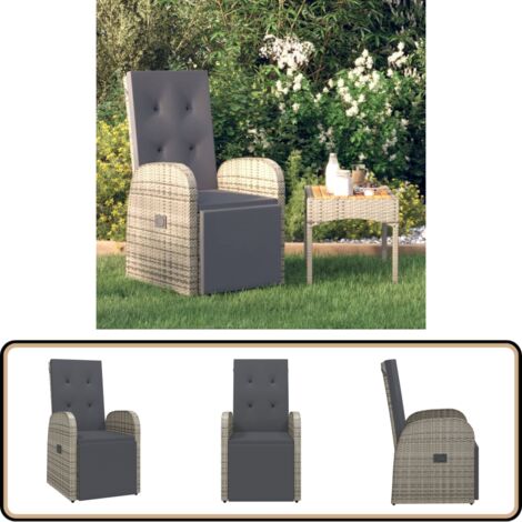 vidaXL Chaise de Jardin et Coussins et Oreillers Siège de Patio Chaise de Terrasse Siège de Patio Chaise d'Extérieur Arrière-Cour Résine Tressée Noir vidaXL Chaise de Jardin et Coussins et Oreillers Siège de Patio Chaise de Terrasse Siège de Patio Chaise d'Extérieur Arrière-Cour Résine Tressée Noir