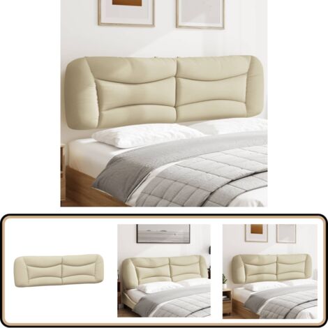 Vidaxl coussin de tête de lit marron 120 cm similicuir