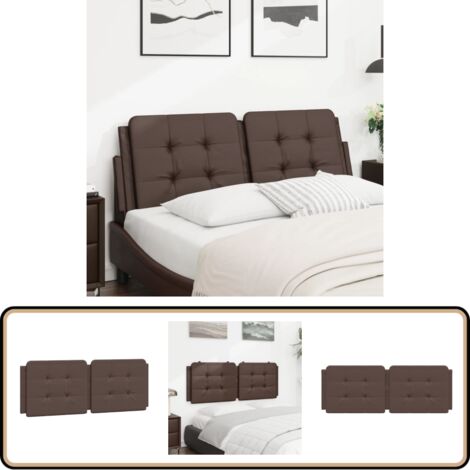 Coussin De Tête De Lit Blanc 100 Cm Similicuir VidaXL