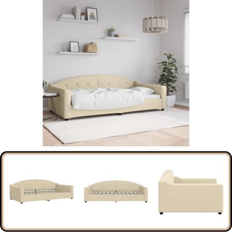 Canapé-lit Extensible 90180 X 200 Cm Avec Sommier à Lattes,canapé Lit 2 Cm Avec Sommier A Lattescanape Lit 2 Placesvelours Beige