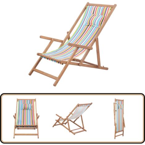 Chaise Pliante Plage Jardin - Chaise Longue Plastique Légère, Portable, Bleu, Poids Max 150kg
