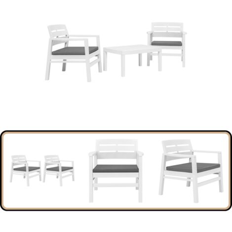 Ensemble de salle à manger de jardin 3 pcs | Salon de jardin | Mobilier