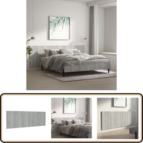 Tête De Lit Murale - KEENSO - Sonoma Gris - 240x1,5x80 Cm - Bois D'ingénierie - Maison