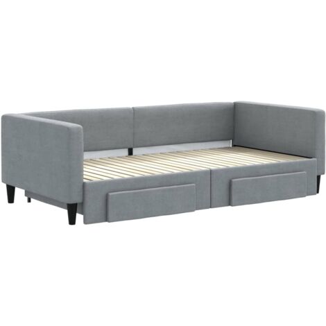 Lit De Jour VidaXL Avec Tiroirs - 100x200 Cm - Chêne Sonoma - Sans Matelas