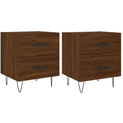 Lot De 2 Tables De Chevet Modernes FCH – 60x40x30 Cm – Blanc – Neuves Sous Emballage