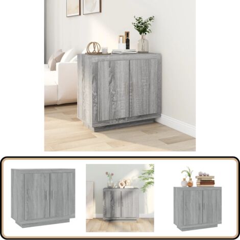 Buffet Gris béton 80x40x75 cm - buffet - buffets - Home & Living