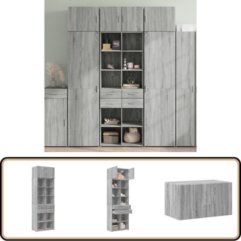 Armoire De Rangement Avec 6 Tiroirs En Tissu - 55x29x55 Cm - Acier Et Polyester Noir - Pour Salon, Bureau