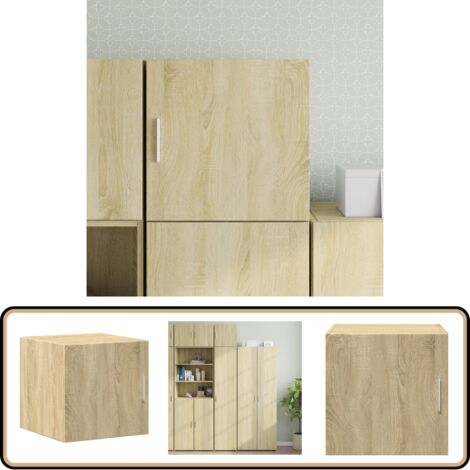 Meuble Cuisine Haut VidaXL Armoire Murale Chêne Sonoma 70x42,5x40 Cm - Rangement Gain De Place Armoire Rangement Suspendue Bois