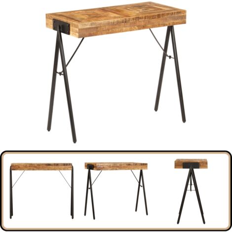 Table console Bois de manguier massif 80x40x75 cm - Table Basse ...