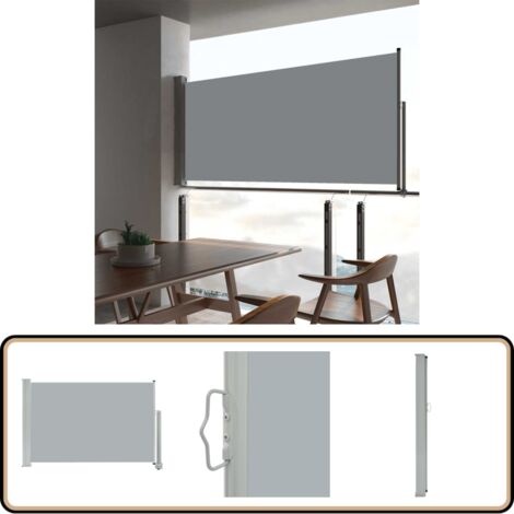 Auvent Latéral Rétractable De Patio 180x300 Cm Marron - Store Latéral