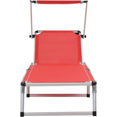 Chaise Longue Pliable En Bois - 2 Pièces - Dossier 4 Positions Réglables - Pour Jardin, Plage, Camping