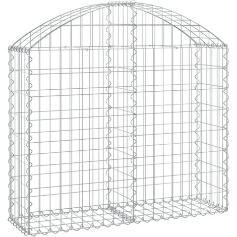 Panier De Gabions Arqué 200x30x120/140 Cm Fer Galvanisé VidaXL | Leroy