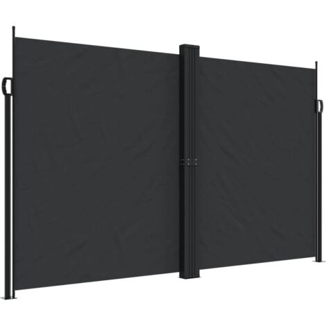 Paravent Extérieur Rétractable 200 X 400 CM Gris Anthracite Store Lateral 84619172