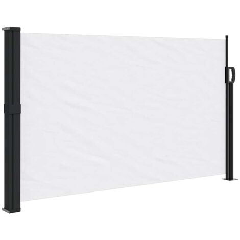 Auvent Latéral Rétractable Anthracite – 117x300 Cm, Polyester Enduit PU – Pour Terrasse, Balcon, Brise-vue - 6