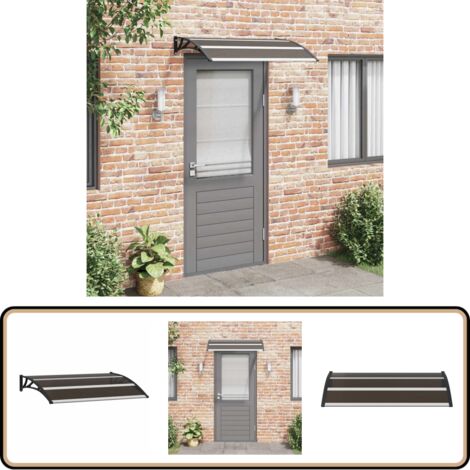 Auvent De Porte Extérieur 60x120 Cm - Protection Contre Pluie, Soleil, Neige Pour Entrée, Fenêtre
