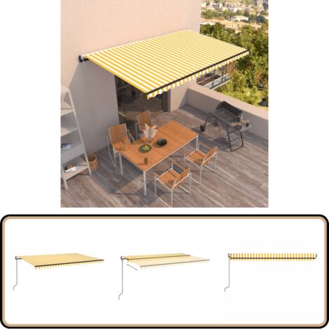 Support De Montage Mural Pour Auvent Rétractable - Alliage D'Aluminium, Environ 12.2 Cm, Noir