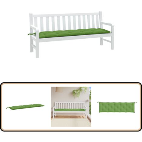 Coussin Banc Jardin 100x40cm | Housse Amovible Lavable | Antidérapant & Confortable