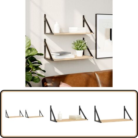 3 Étagères Murales Enfant En Forme De Cœur – Pin, 50x10x16 Cm, Pour Chambre, Salle De Jeux, Rangement Livres/Jouets