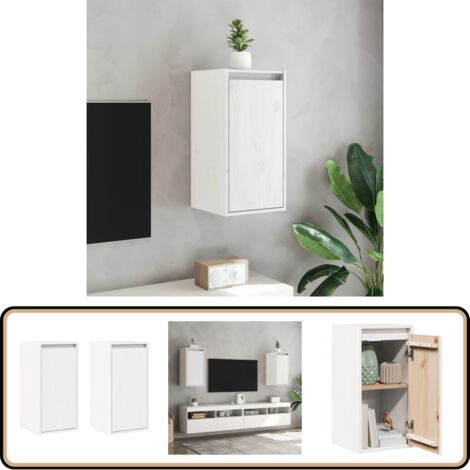 Vitrine Murale Bois Palazzo INT – Style Industriel Shabby – 52x63x17 Cm – 1 Porte, 3 Tiroirs