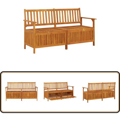 Banc De Rangement En Bois Massif, Banc De Jardin Avec Compartiment De Rangement Coffre De Stockage De 129 L Banc Exterieur A 2 Places 92503720 Banc De Rangement En Bois Massif, Banc De Jardin Avec Compartiment De Rangement Coffre De Stockage De 129 L Banc Exterieur A 2 Places 92503720