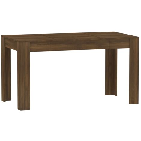 VidaXL Table à Manger 180x120x74 Cm Bois De Chêne Massif
