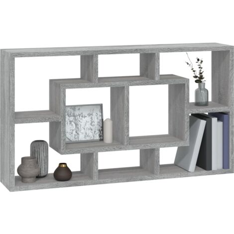 Étagère Murale Flottante-Étagère Flottante-Étagère De Rangement Suspendue Noir Brillant 23x235x38 Cm Mdf 201581 88833955
