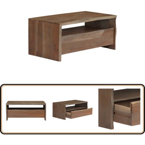 Table basse Versa Table basse de séjour Lasse, 60 x 40 x 80 cm, Bois et