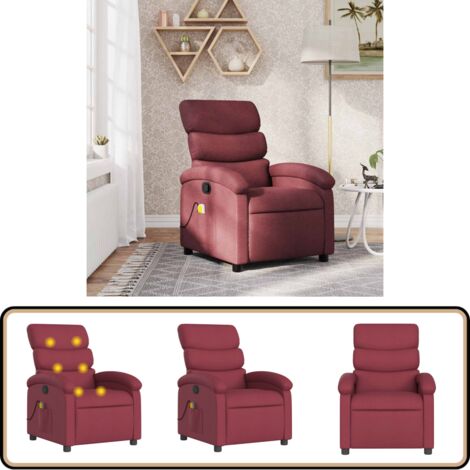 HOMCOM Fauteuil de Massage et Relaxation Électrique Chauffant Vibrant