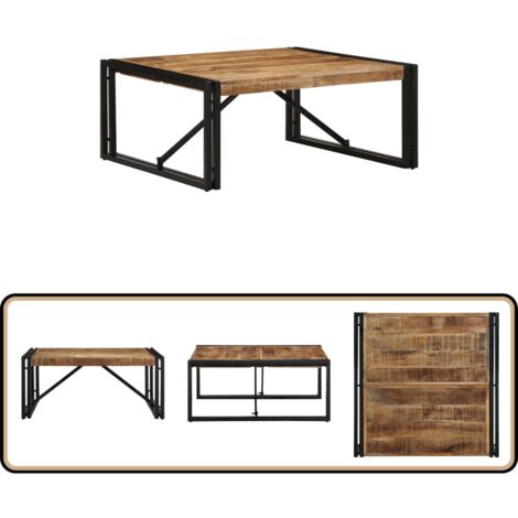 Table Basse Bois De Manguier 120x60x30 Cm Modèle Atlas Nova
