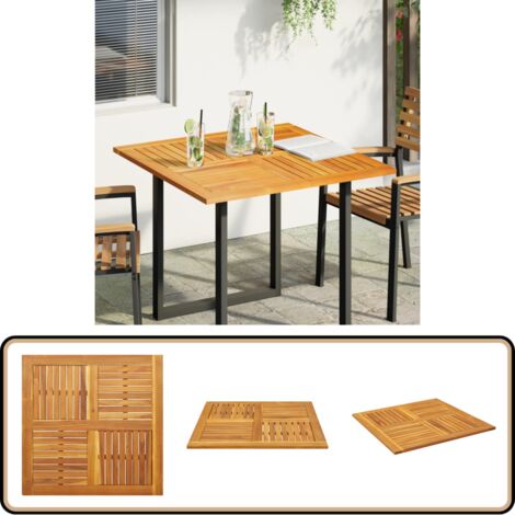 VidaXL Dessus de table bord vivant 80x80x3,8 cm bois de manguier brut, dessus de table en bois